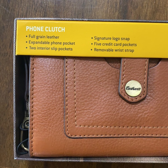 Carhartt Bags Carhartt Womens Signature Phone Clutch In Tan Poshmark